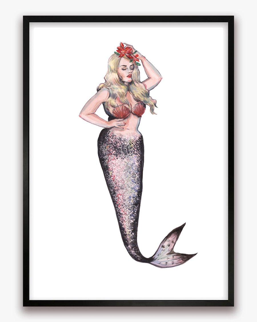 Jean Mermaid Print
