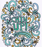 Chin Up! A3 Typographical Poster from the Good Vibes Collection - Image 2