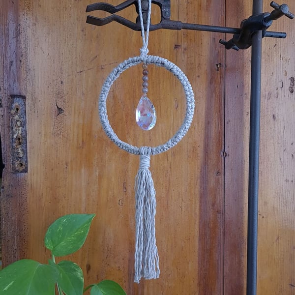 Moonstone Luxury Spiritual Suncatcher – Crystal Light Catcher for New Beginnings