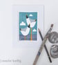 Black Headed Gulls looking out to sea, original Giclee print - Image 6