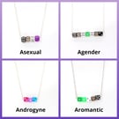 Dice Pride Necklaces, Fun and Fiddly Stim Necklace with Dice