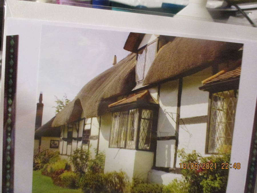 Cottage Birthday Card