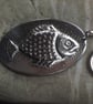 Handmade Silver Pewter Fish Keyring - Image 2