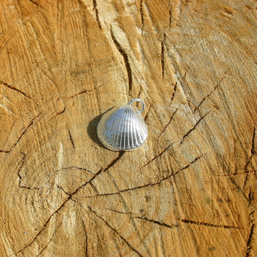 Fine Silver Sea Shell Charm