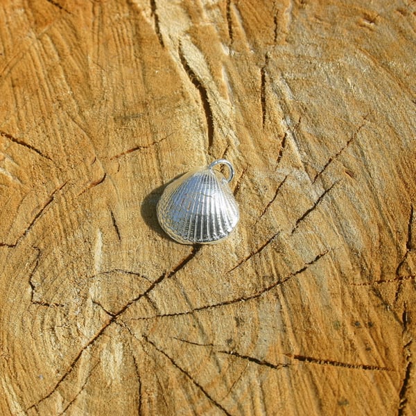 Fine Silver Sea Shell Charm