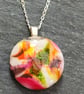Glass pendant with sterling silver chain - Image 2
