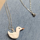 Clay Goose Necklace