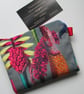 SALE Printed Velour  Coin Purse