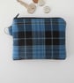 Coin purse Clergy tartan black and blue plaid  - Image 2