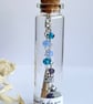 Blue & Silver Crystal Link Bracelet – A Little Gift in a Bottle 
