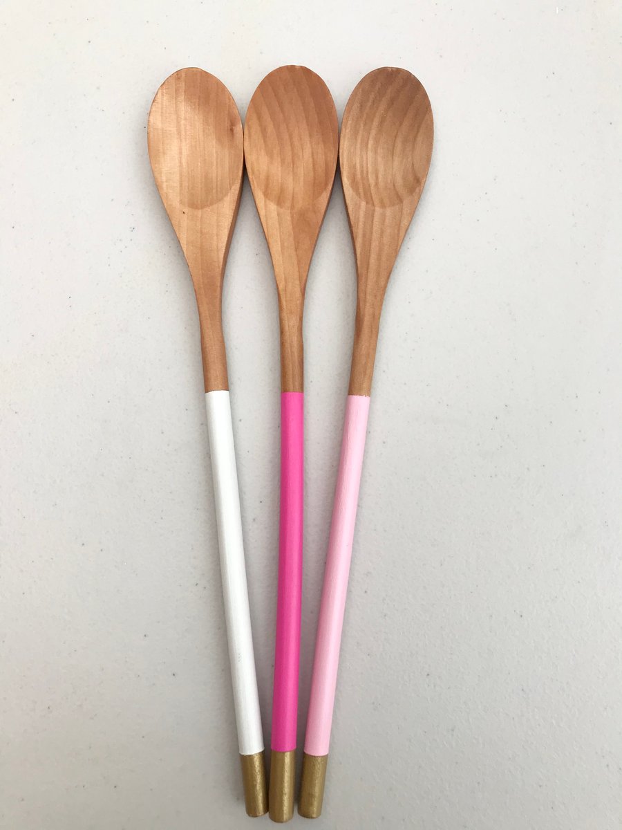 Hand painted wooden spoons 