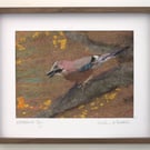 Woodland Jay - original felted art