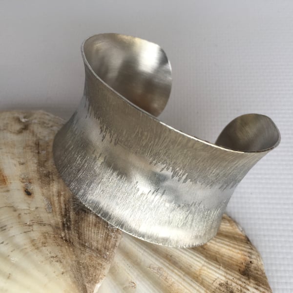 'Strata' Silver Cuff