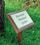Solid Wooden Mahogany Memorial Stake Grave Tree Marker Wooden  Memorial Plaque 