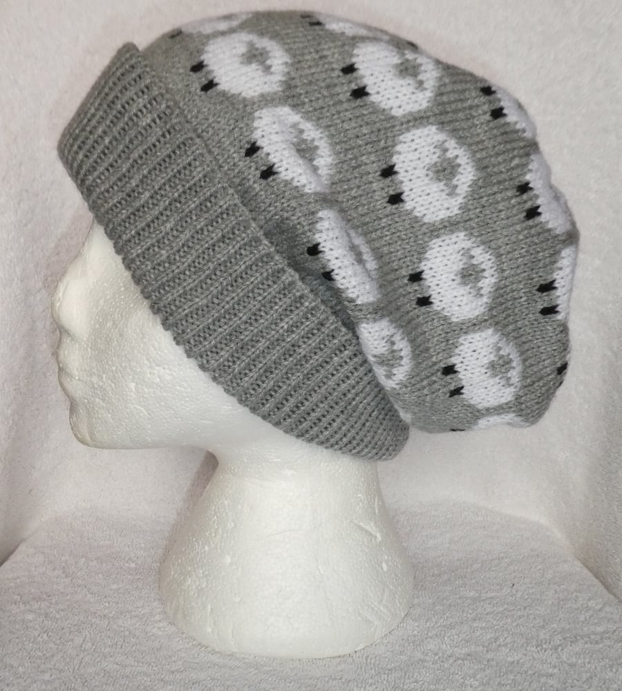 Sheep Hat. Slouch Beanie Hat. Slouchy Beanie