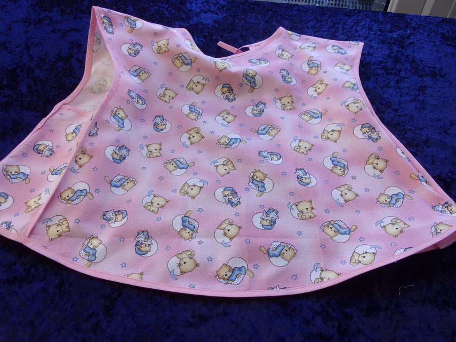 Pink Sleeveless Baby Cover Up Apron