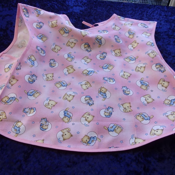 Pink Sleeveless Baby Cover Up Apron