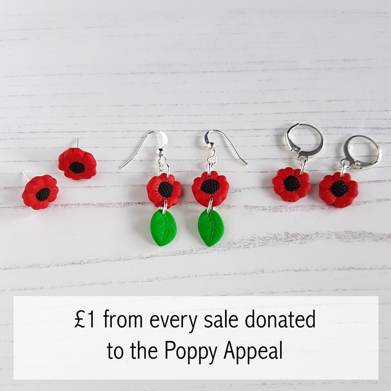 Poppy Earrings, choose your style