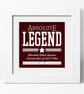 Absolute Legend Personalised Print for Him  - 3 colours available - Image 6
