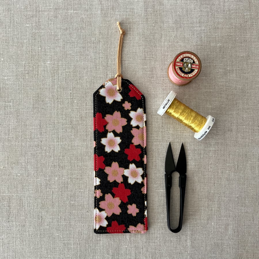 Bookmarks Japanese Fabric Flowers Blossoms