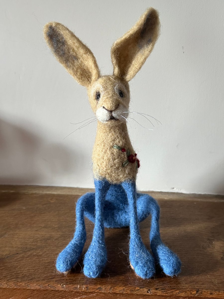 Blue floral Hare