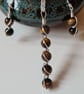 Handmade Stylish 925 Silver & Tiger's Eye Drop Pendant Necklace Gift Boxed Chain - Image 5