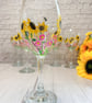 Wine Glass Hand Painted With Sunflowers  - Image 1
