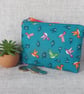 Coin purse, small make up bag, humming birds