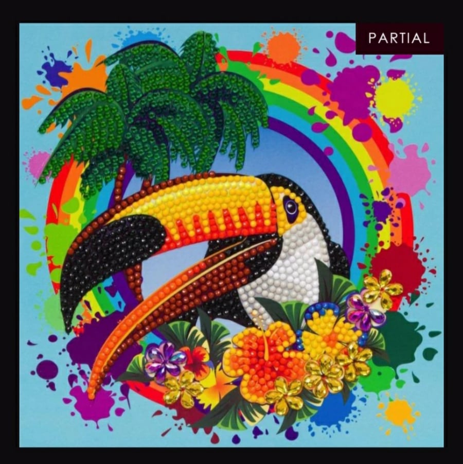 Toucan craft buddy crystal art kit 