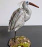 Egret inspired fabric sculpture ornament decoration 