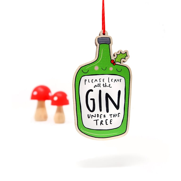 Gin Christmas decoration 
