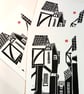 The Shambles, York Linocut, Lino Print by Giuliana Lazzerini - Image 2