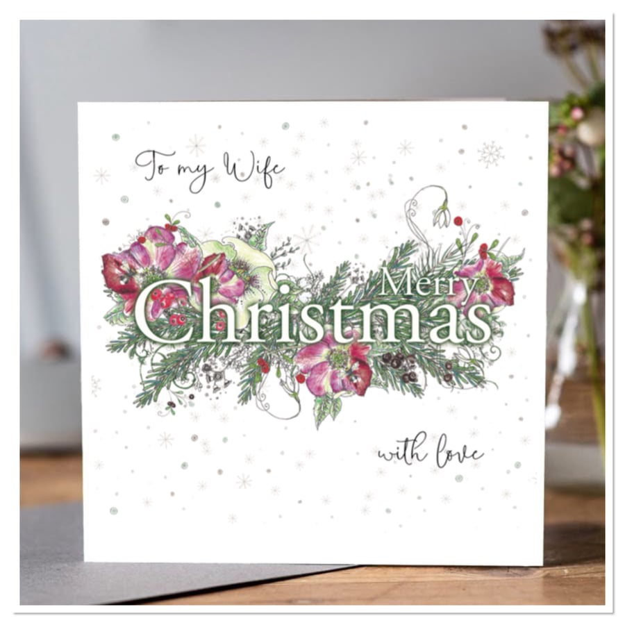 ‘To my Wife at Christmas’ Greeting card