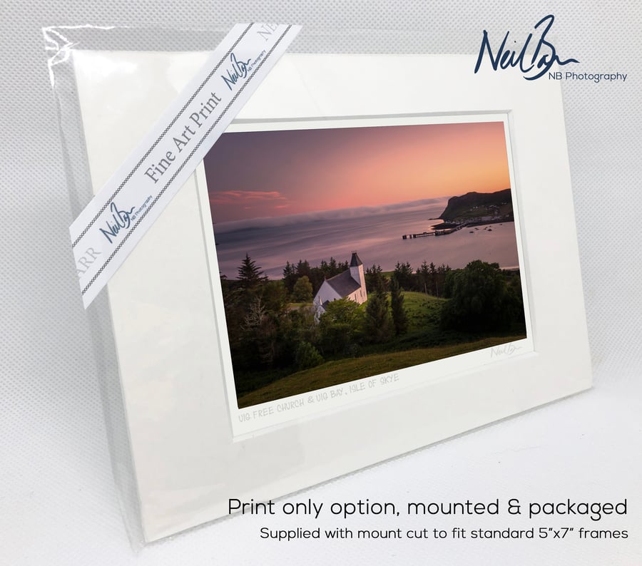 Uig Isle of Skye Scotland - A6 (7" x 5") Unframed Print