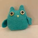 Knitted library decoration owl