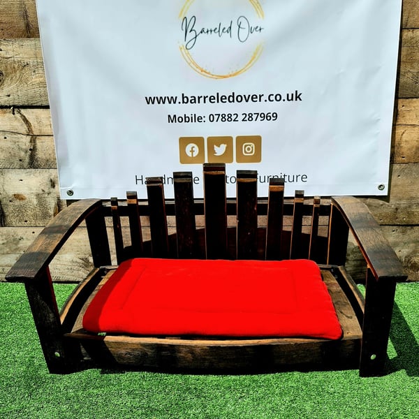 Large Bespoke 'dogarondack', dog bed