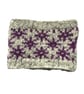 Lilac flowers hand knit mug hug - Image 3