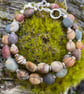 Silver and Jasper pebble bracelet - Image 4