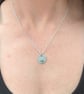 Sterling Silver Flower Disc Necklace with Citrine - JBJ6018 - Image 4