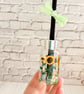 Reed Diffuser Bottle Hand Painted with Sunflowers  - Image 4