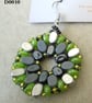 Hexagonal bead earrings (customisable) - Image 1