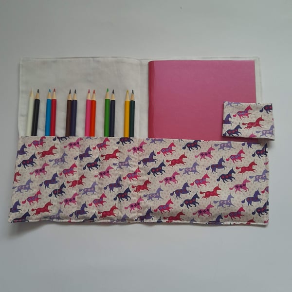 Unicorn Design Travel Art Folder 