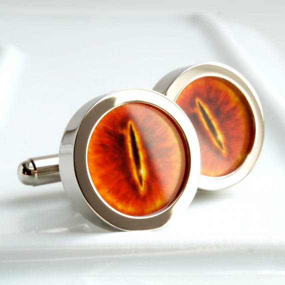 Eye of Sauron Cufflinks - the Infamous Eye from Lord of the Rings