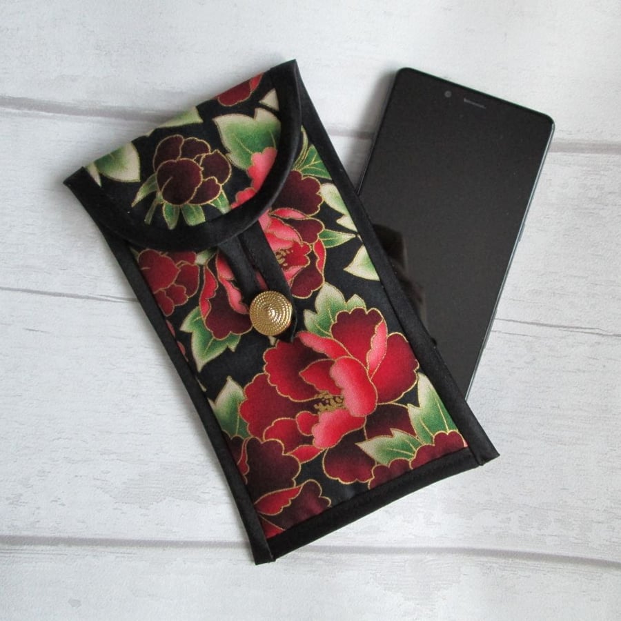 SOLD - Red Paeony Glasses or Phone Case