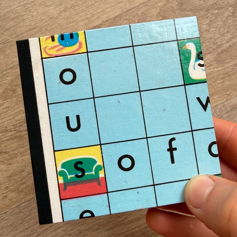 Scrabble for Juniors Coasters (Bottom Left - Green) - Upcycled from Real Board