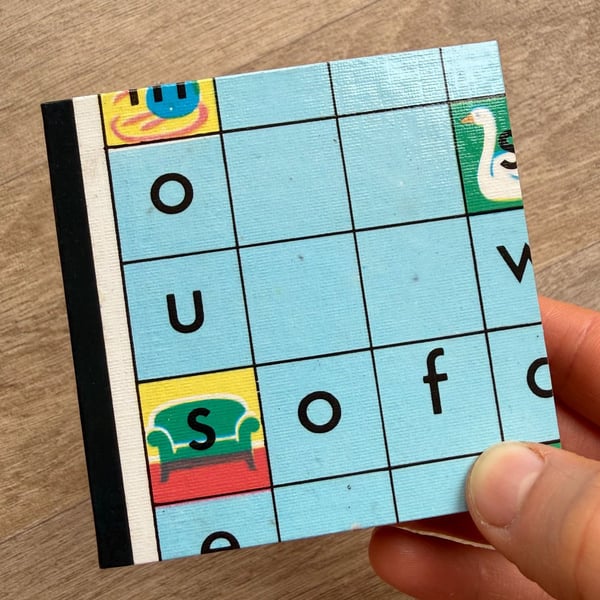 Scrabble for Juniors Coasters (Bottom Left - Green) - Upcycled from Real Board