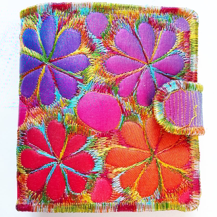 Needle Case with Free Machine Embroidery 