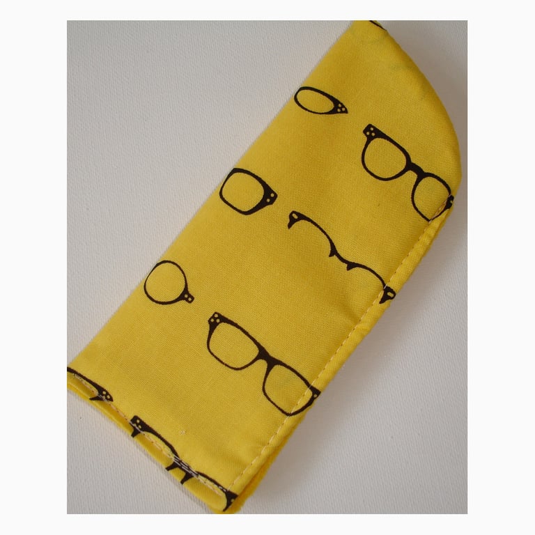 Glasses Case Yellow and Black