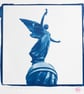 A4 Handmade Cyanotype Print - 'Winged Figurine Of Peace' - Image 3