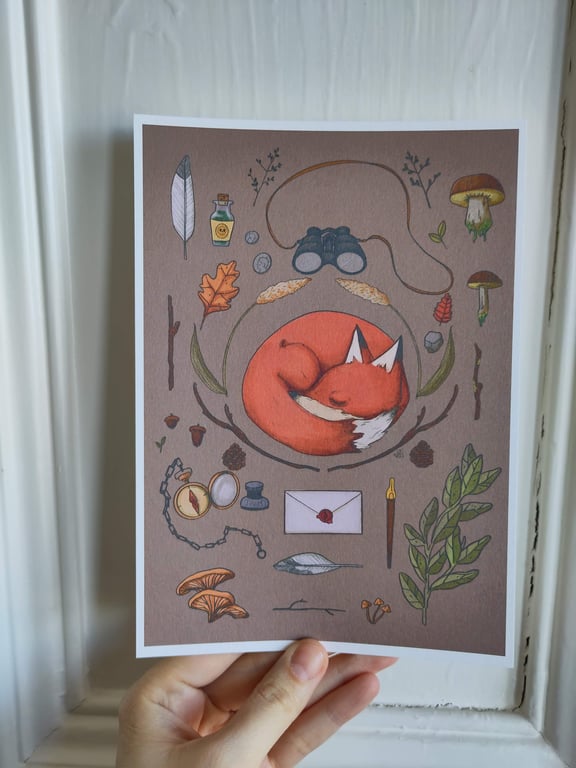 Fox & Trinkets Cosy Matte A5 Print